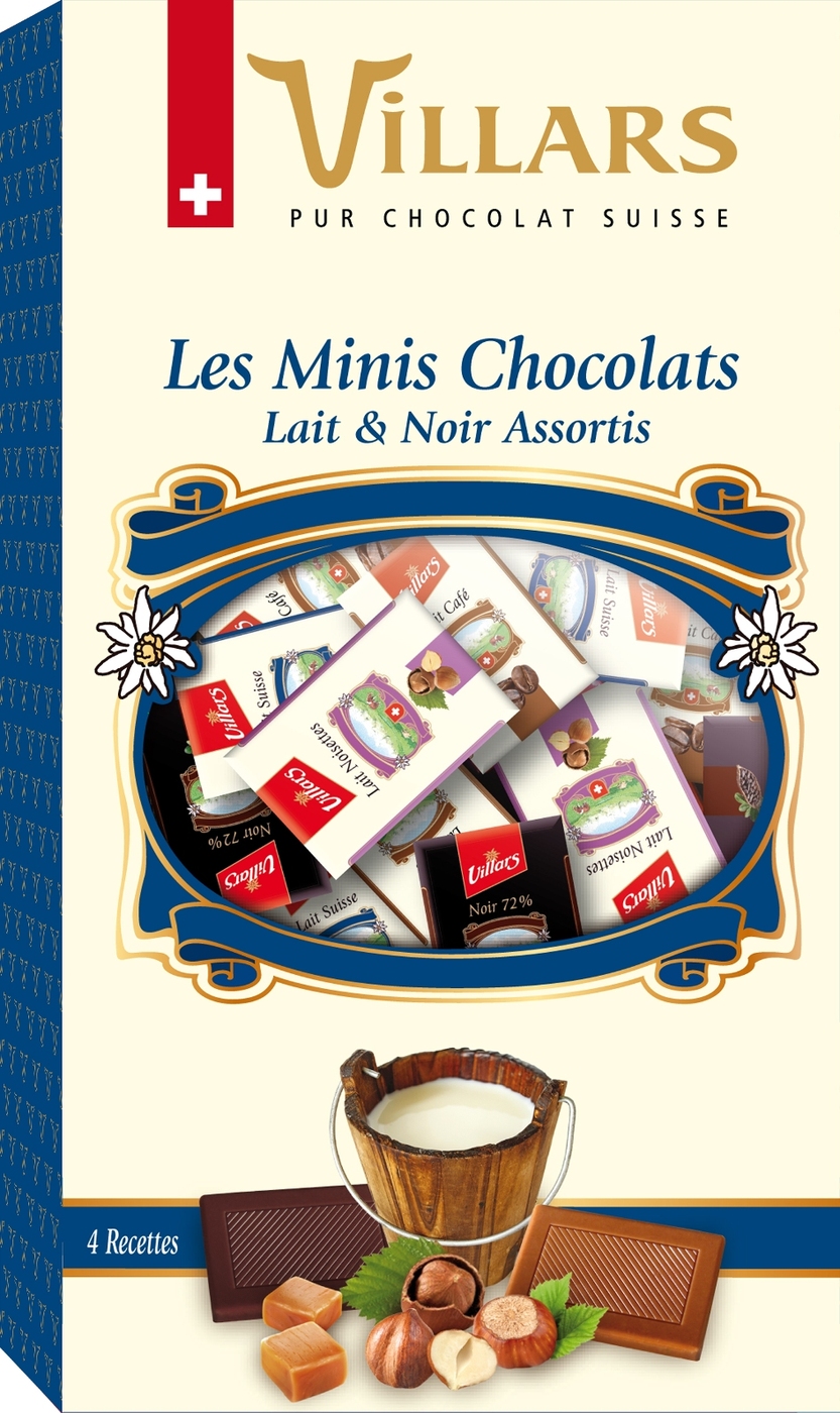 Шоколад Villars Les Minis Chocolate горький и молочный 250 г (Швейцария ...