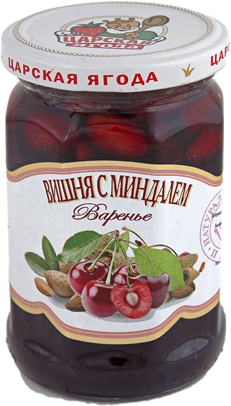 Царская ягода Варенье из вишни с миндалем, 360 г - купить с доставкой ...