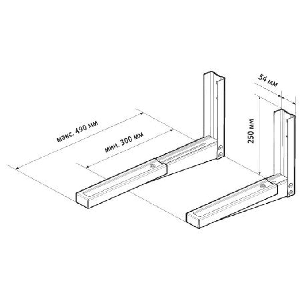 Кронштейн для СВЧ Trone c-3