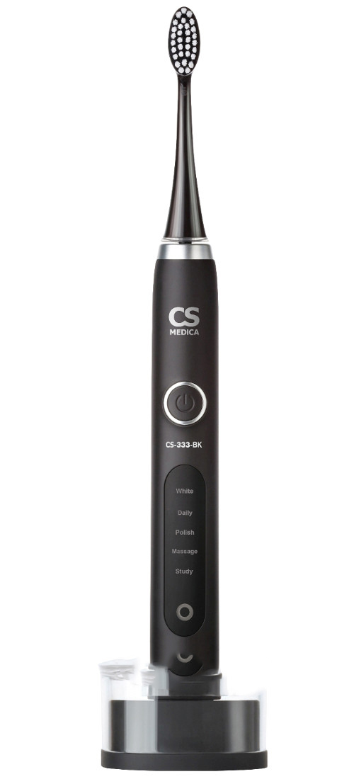 Зубная щетка cs medica cs 333. Электрическая зубная щетка cs medica cs-333. cs medica cs-333-bk электрическая звуковая зубная щетка черная. электрическая звуковая щетка cs medica черный. зубная щетка электрическая звуковая cs medica cs-333-wt (белый).