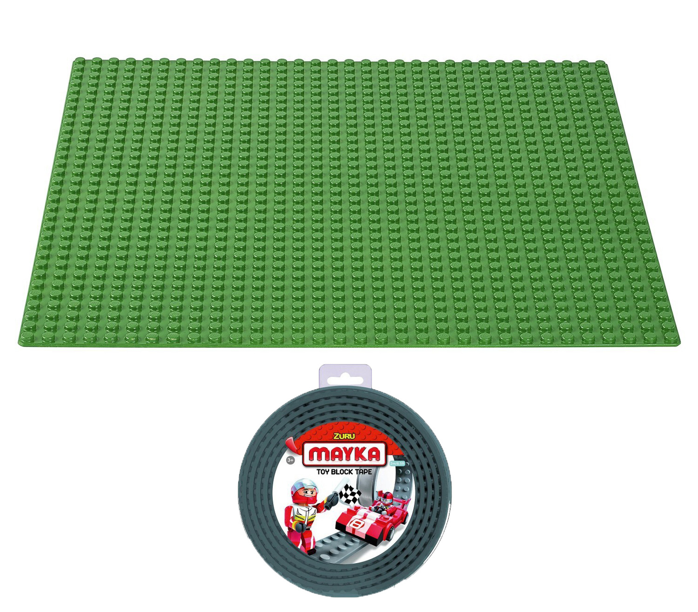 Конструктор LEGO CLASSIC Строительная пластина зеленого цвета и гибкая ...