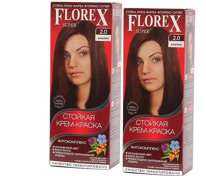 Краска для волос florex каштан