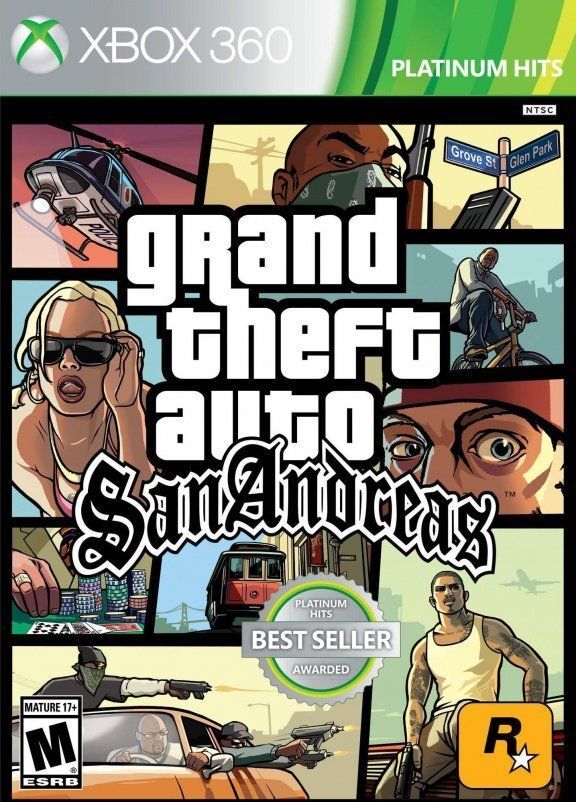 Игра GTA: Grand Theft Auto: San Andreas (XBox 360, Xbox One, Английская версия)