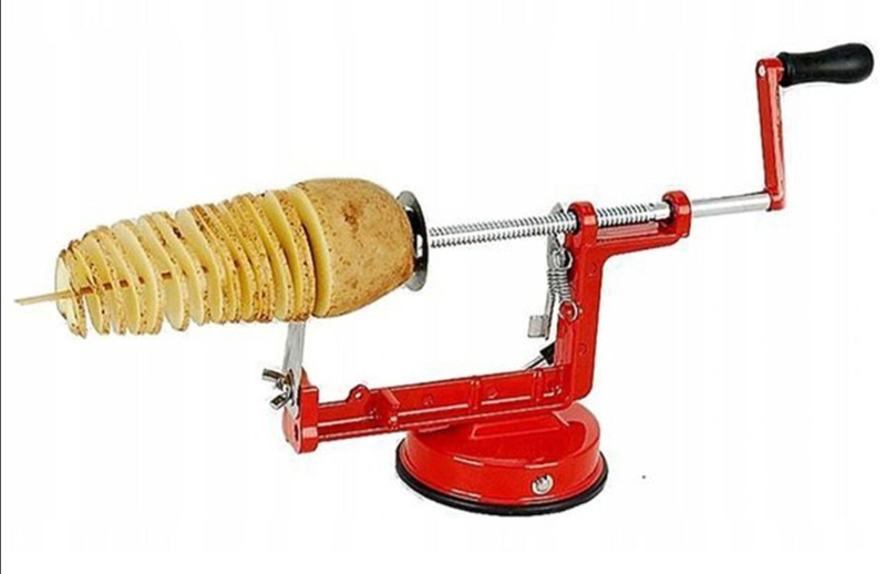 Купить машинку для нарезки. Картофелерезка спиральная. Аппарат для нарезки картофеля спиралью валберис. Станок для нарезки картофеля спиралью. Машинка для резки картофеля спиралью.