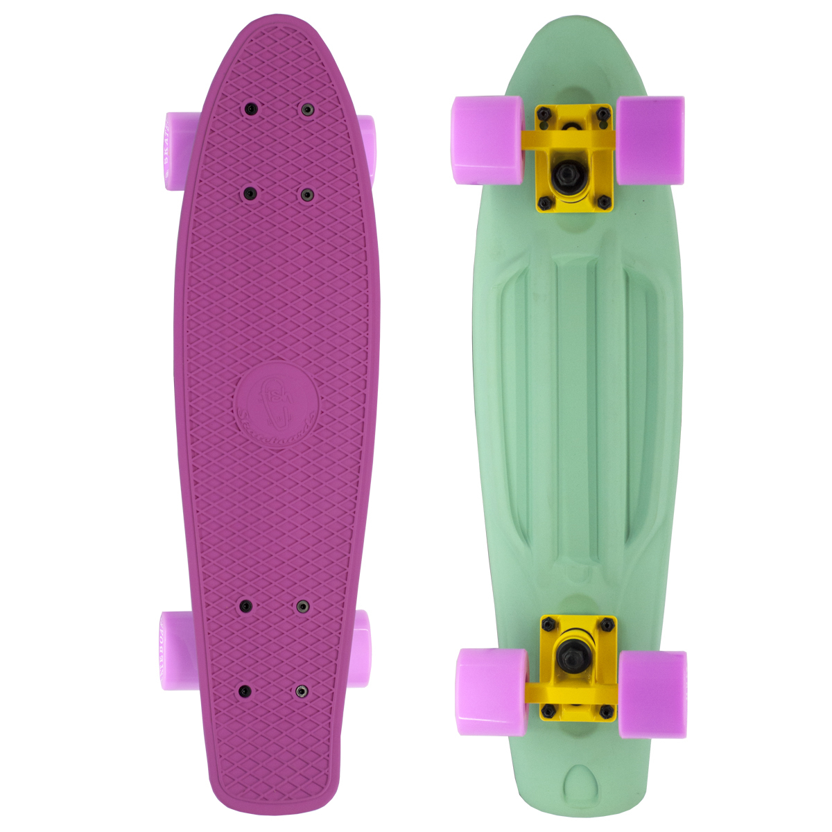 Пенни борд Fish Skateboards / Скейтборд Fish 22" (PU 78А 59*45 мм, ABEC ...