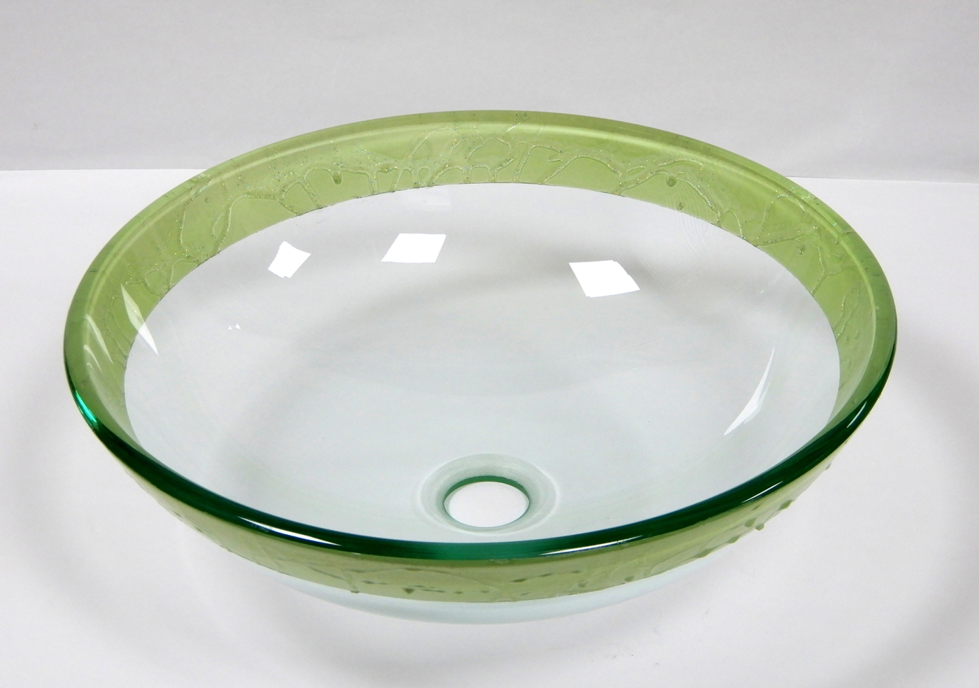 Раковина Коралл К0007, 42x42 см, прозрачный, зеленый купить по ...