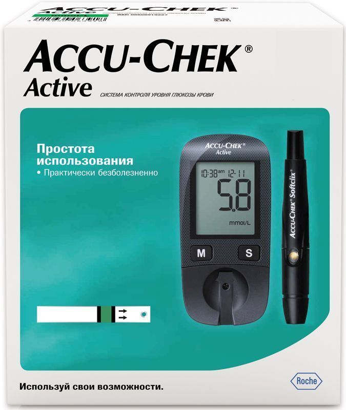  Глюкометр Акку-Чек Актив (Accu-Chek Active)