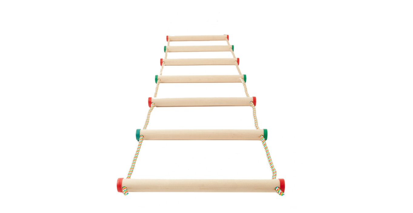 Веревочная лесенка детская (7 ступеней) для малышей — купить в интернет ...