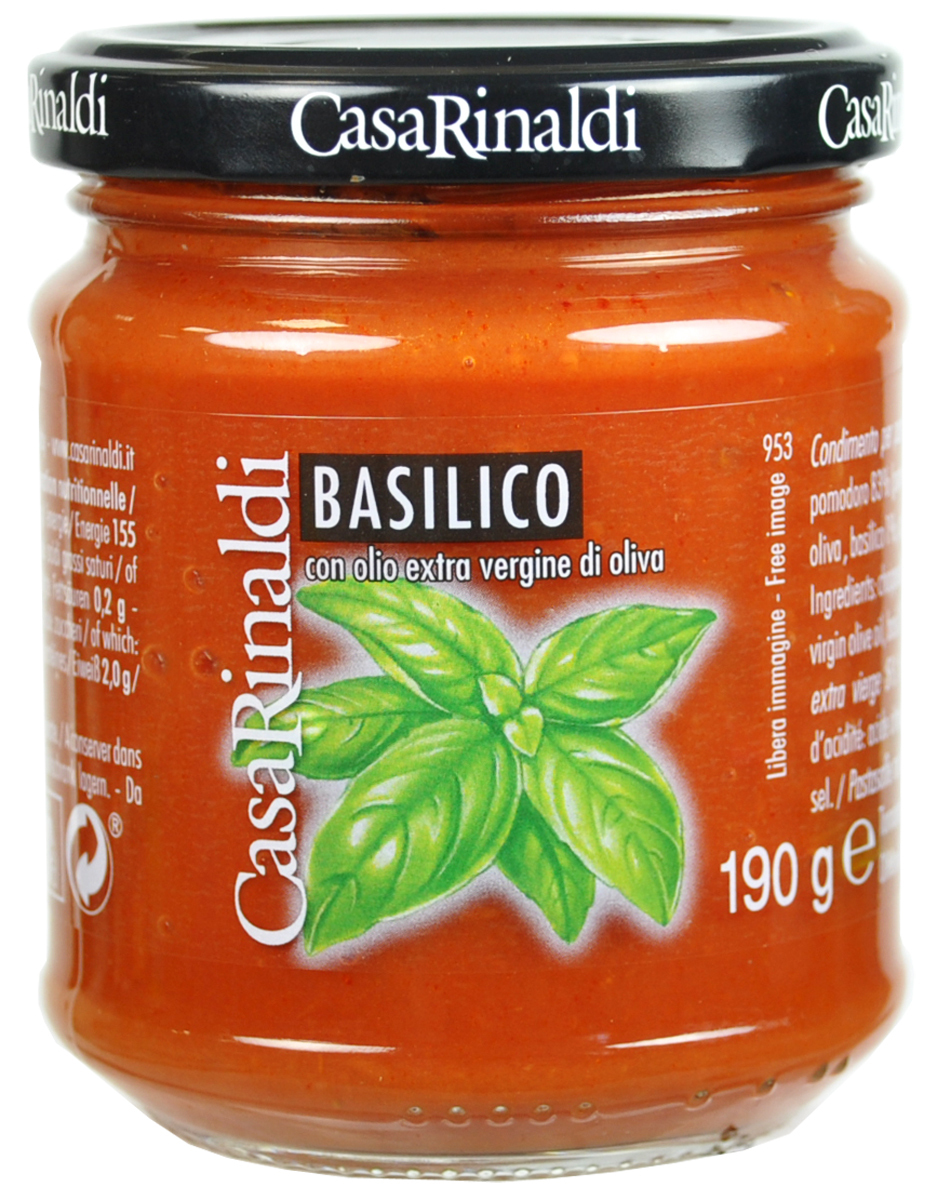 Casa Rinaldi Соус томатный с базиликом, 190 г - купить с доставкой по  выгодным ценам в интернет-магазине OZON (257340812)