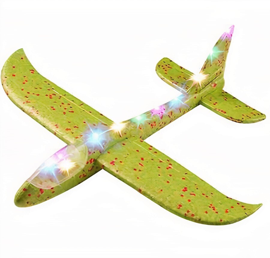 светящийся самолет. светящийся самолет. самолет планер светящийся. игрушка самолет светится. планер светящийся.