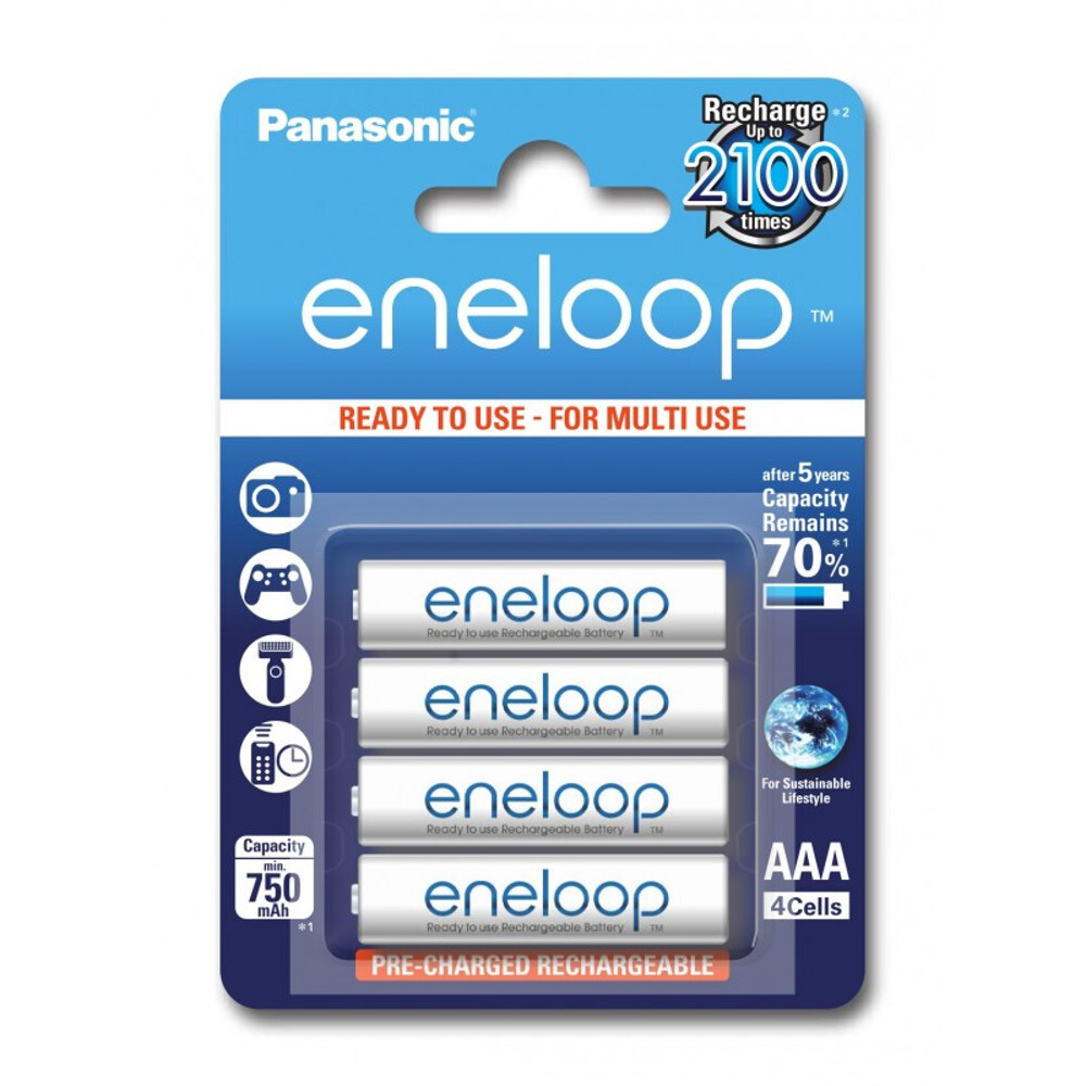Аккумулятор Panasonic Eneloop AAA 750 mAh 4BP BK-4MCCE-4BE — купить в ...