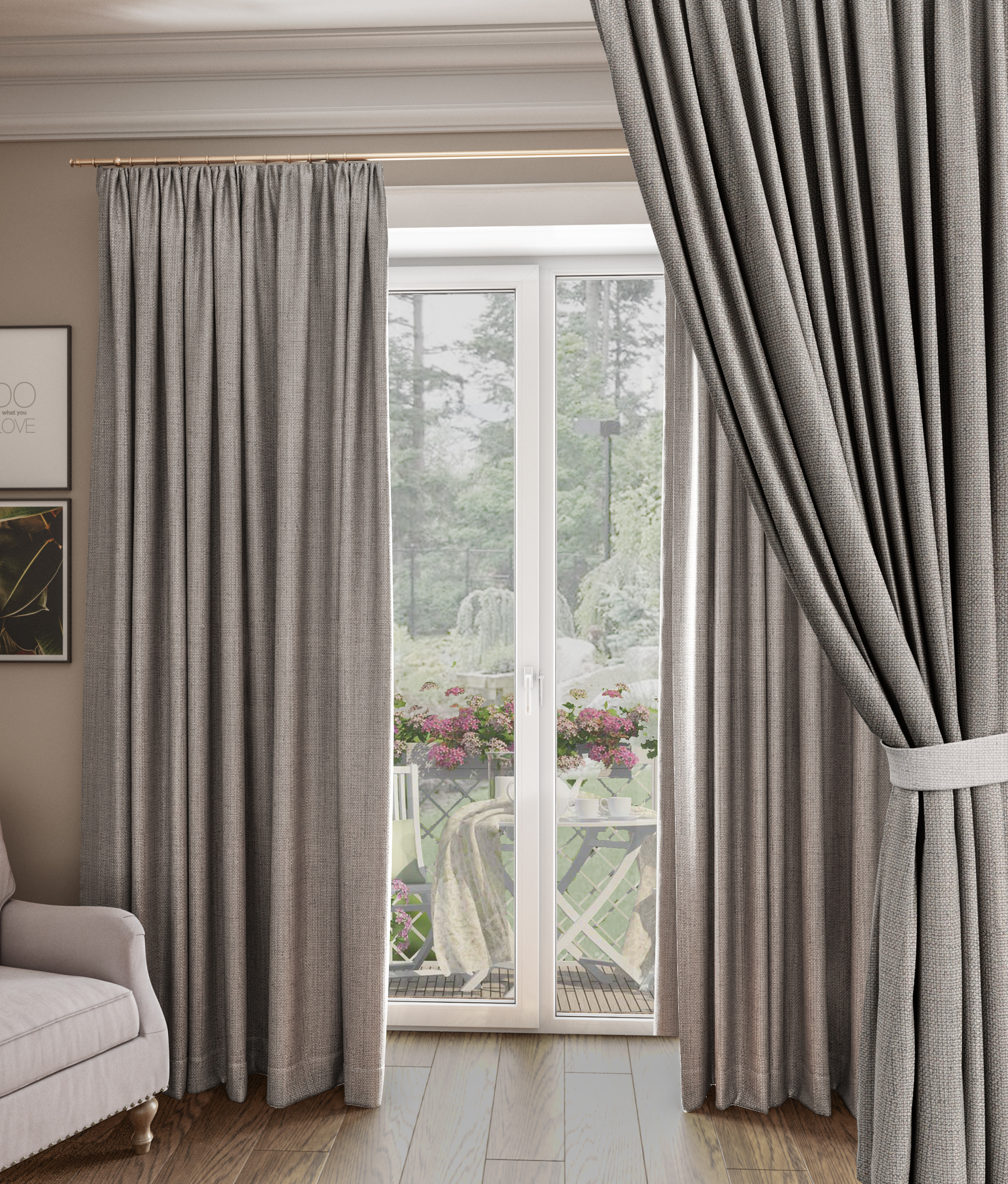 шторы иркутск. шторы иркутск. коричневые окна в интерьере. шторы иркутск. коричневые пластиковые окна в интерьере.