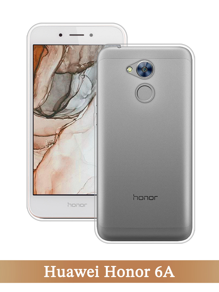 Силиконовый чехол на Honor 6A / Хонор 6А прозрачный - купить с доставкой по  выгодным ценам в интернет-магазине OZON (238735523)