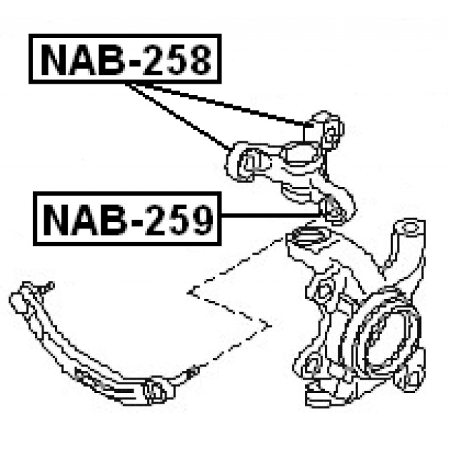 Сайлентблоки ниссан примера р12 Сайлентблок FEBEST NAB259 - купить по доступным ценам в интернет-магазине OZON (