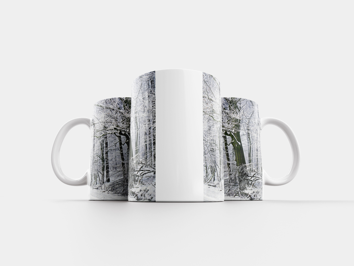 кружка зимний лес