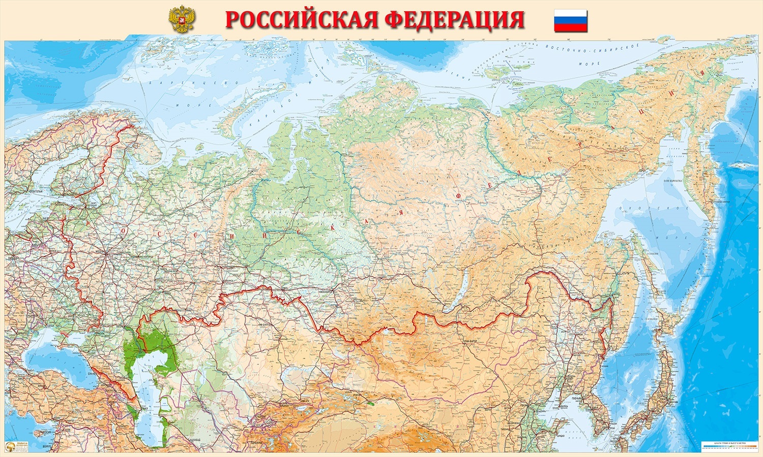Карта РФ С Крымом