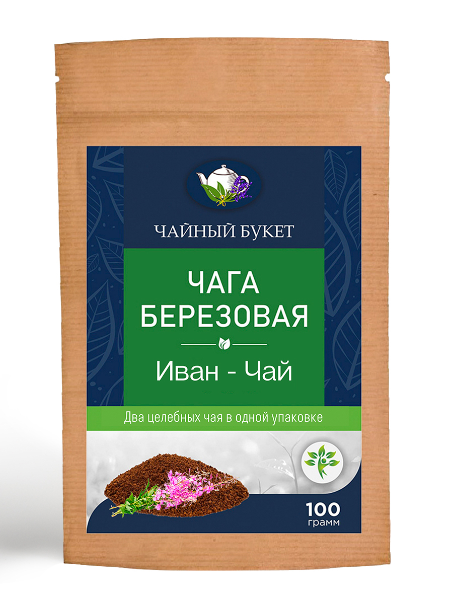 Чага березовая с Иван чаем / Чайный гриб чага / Чайный напиток ...