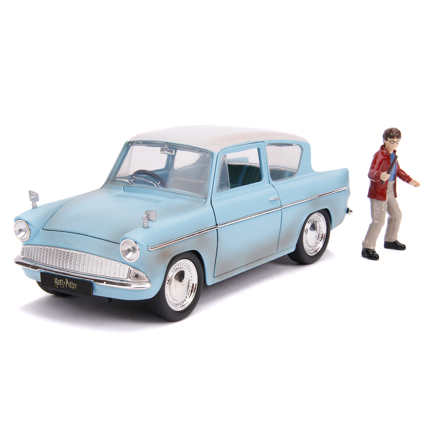 Машинка с фигуркой Hollywood Rides Harry Potter 1:24 Harry Potter & 1959  Ford Anglia 31127 - купить с доставкой по выгодным ценам в  интернет-магазине OZON (633899946)