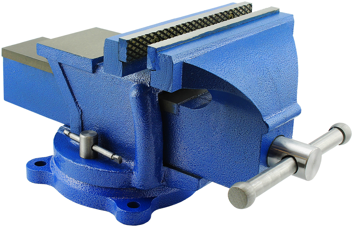 Тиски поворотные, слесарные, с наковальней 200 мм - купить по выгодным ...