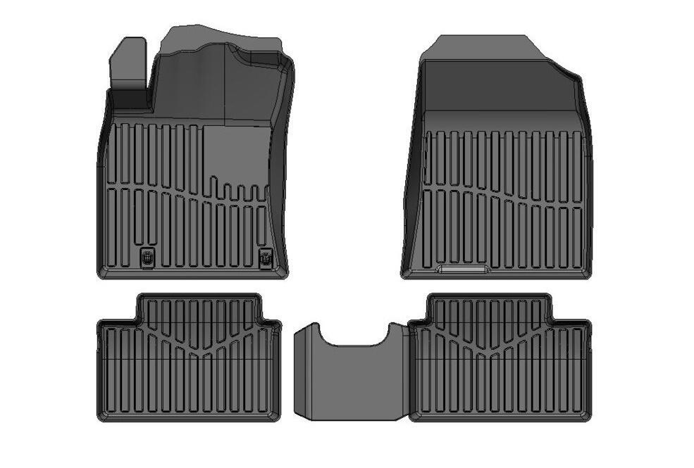 Купить Резиновые Коврики Киа Рио 3