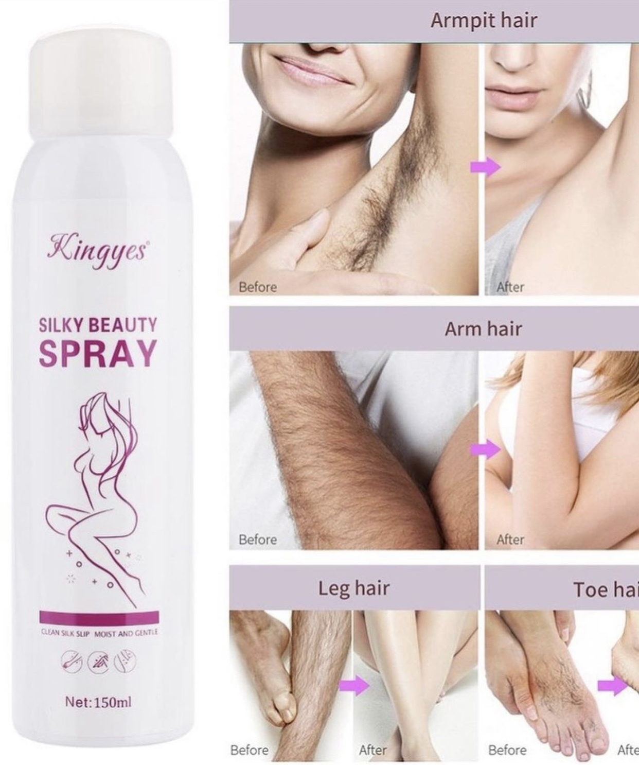 Спрей депилятор. Silky Beauty Spray для депиляции. Спрей для депиляции Kingyes. KINGGESS Silky Beauty Spray. Спрей для депиляции Kingyes Silky Beauty.