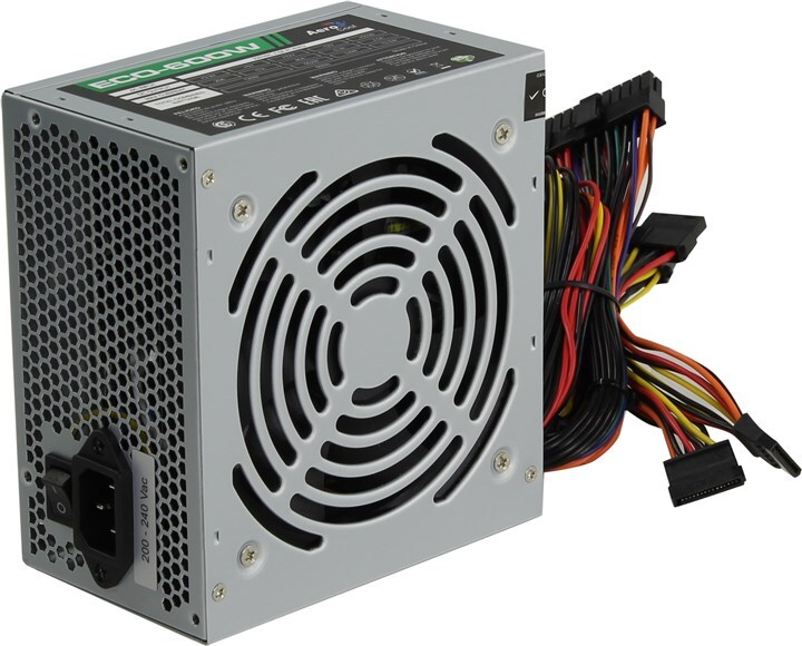 Блок питания 600Вт ATX AeroCool ECO-600W, 120 мм (4710700957905)