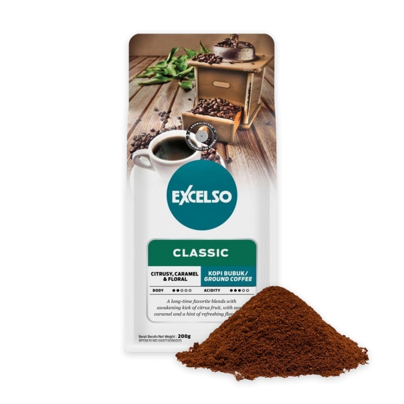 Кофе обжаренный молотый Excelso Classic 200г