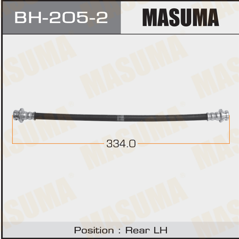 ШлангтормознойNissanAlmera(N16)00-06,Classic06-12,Sunny(B15)98-04заднийMASUMAлевый