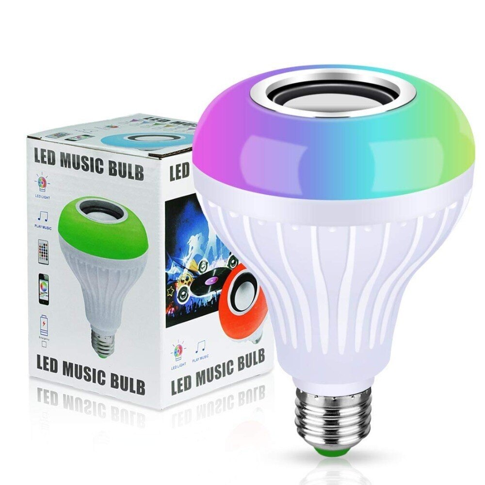 color changing light bulb with speaker