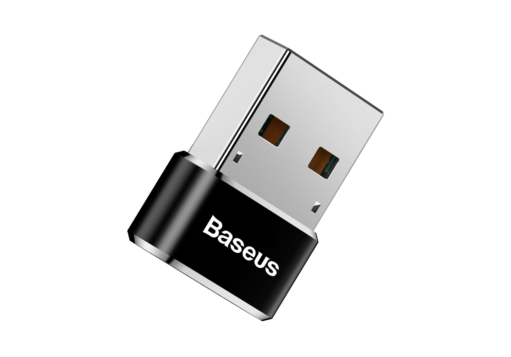 ПереходникBASEUSMaleOTG,USB-Type-C,5А,черный