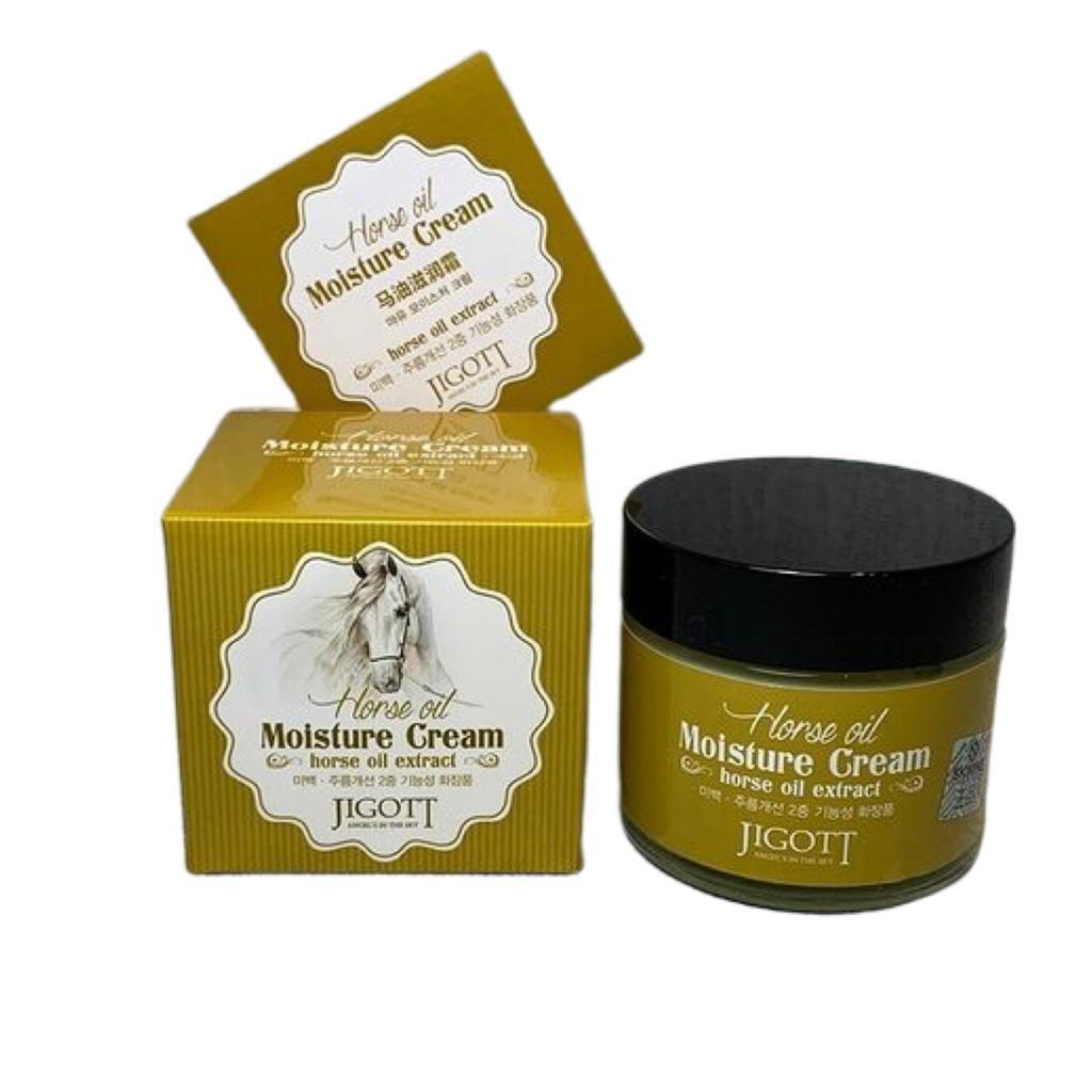 Horse крем для лица. Крем Jigott Horse. Крем с лошадиным жиром Jigott. Jigott Horse Oil Moisture Cream увлажняющий крем с лошадиным маслом. [Jigott] крем для лица лошадиный жир, 70 мл.