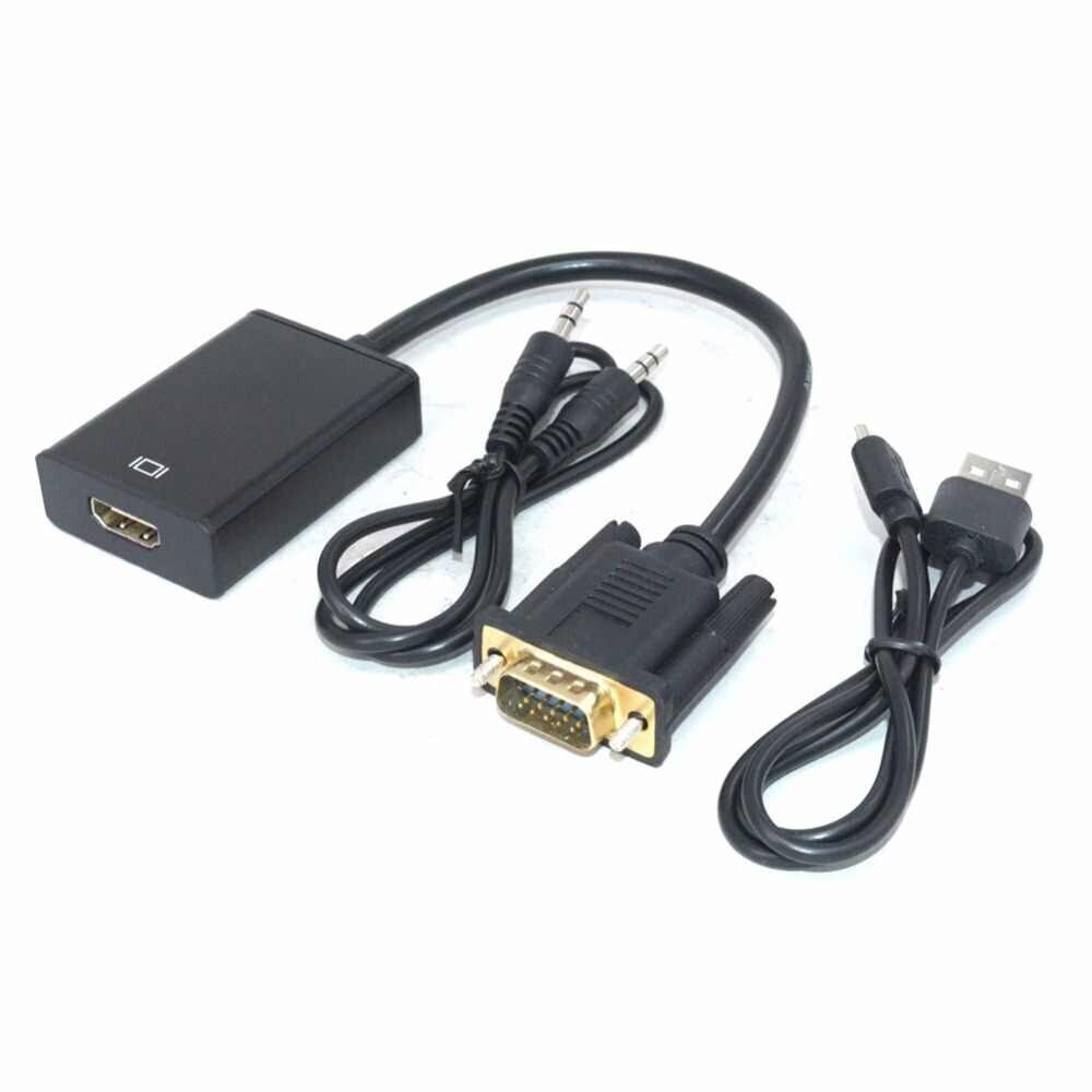 Переходник (адаптер) VGA TO HDMI + audio