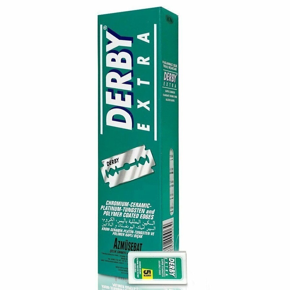 Derby Extra Double Edge Razor Blade - Сменные лезвия для бритья 100 шт