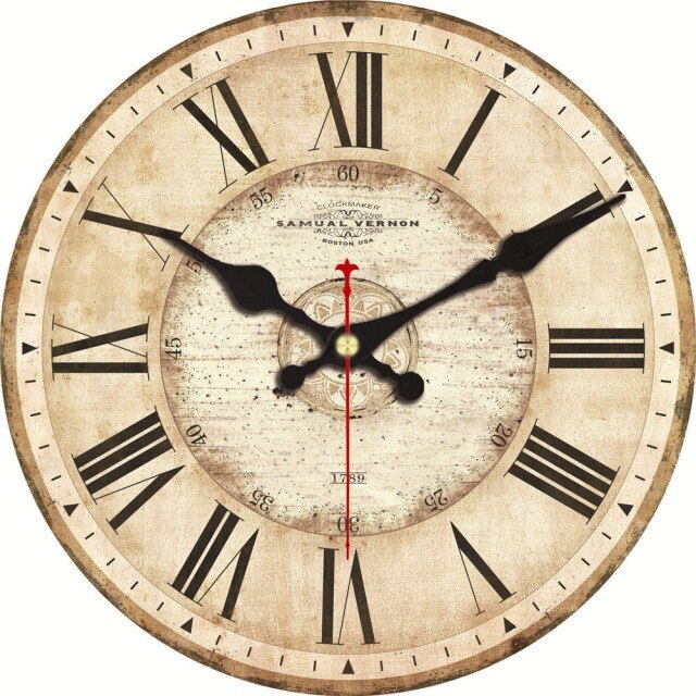 Часы с римским циферблатом настенные