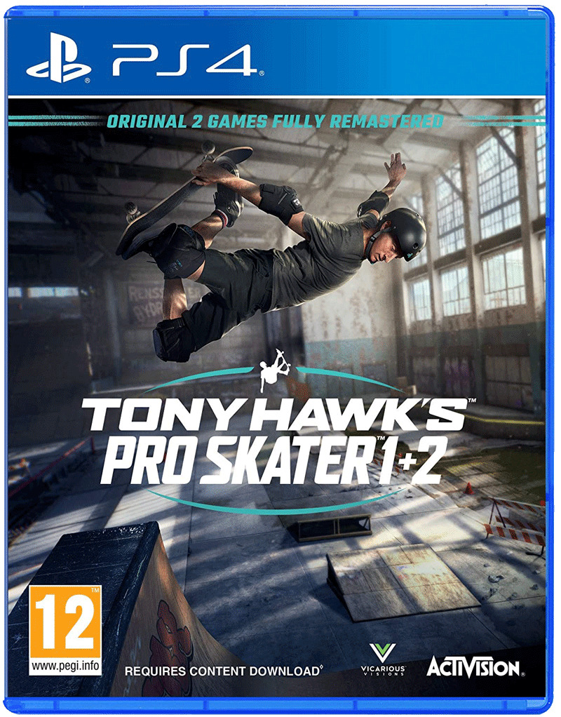 Игра Tony Hawk's Pro Skater 1 + 2 (PlayStation 4, Английская версия) в...