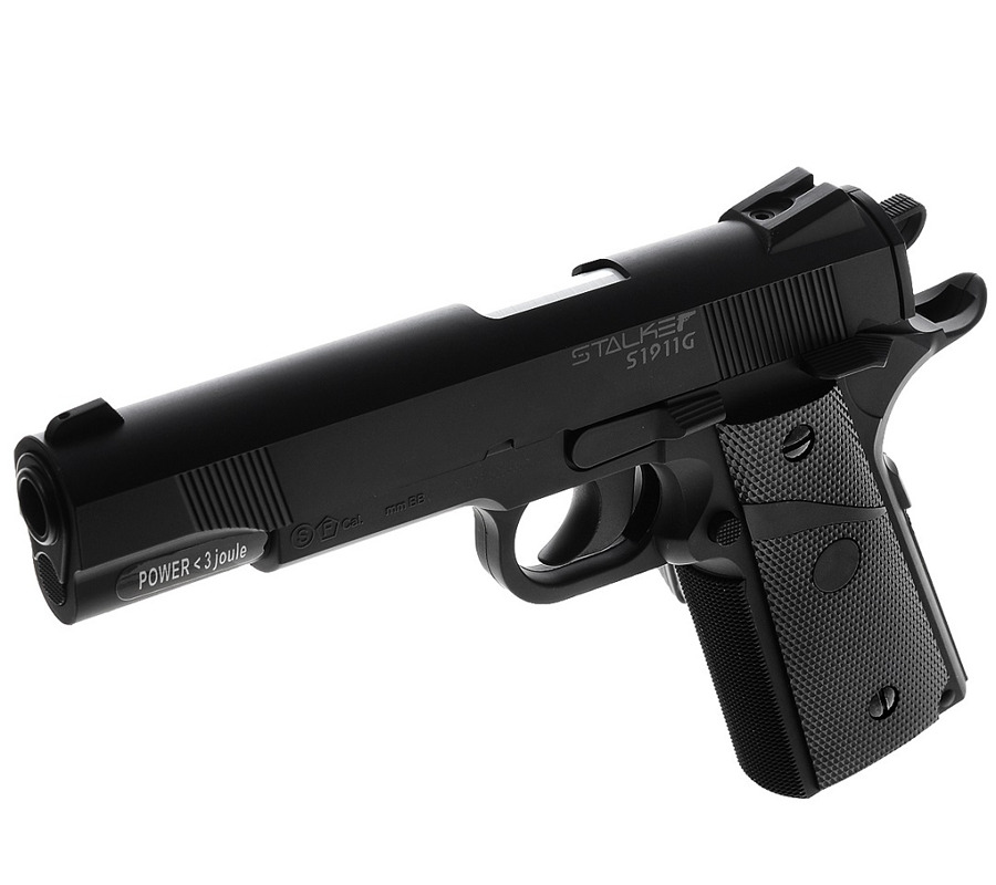 Пистолет пневматический производства Stalker S1911G (ST-12501 G), калибр 4.5 мм.