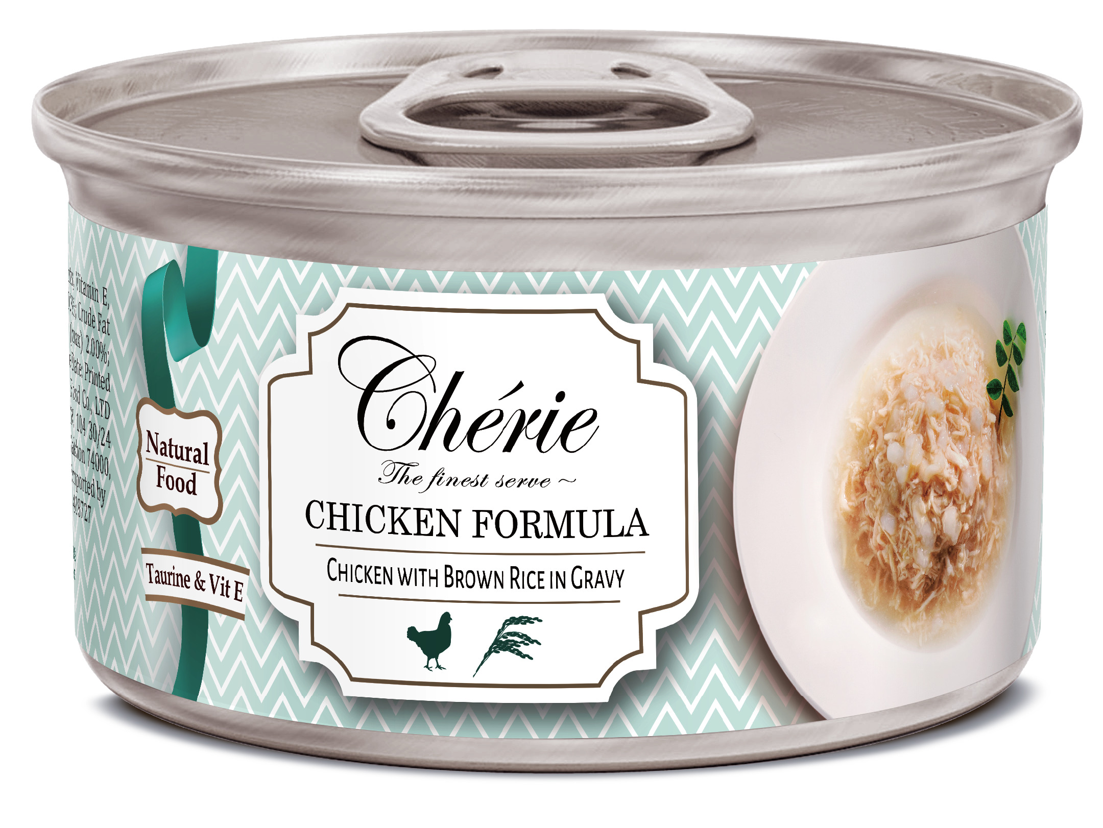 Влажный корм для кошек Pettric Cherie CHICKEN FORMULA, курица с бурым рисом  в соусе, 80 г, 24 шт. - купить с доставкой по выгодным ценам в  интернет-магазине OZON (534570214)