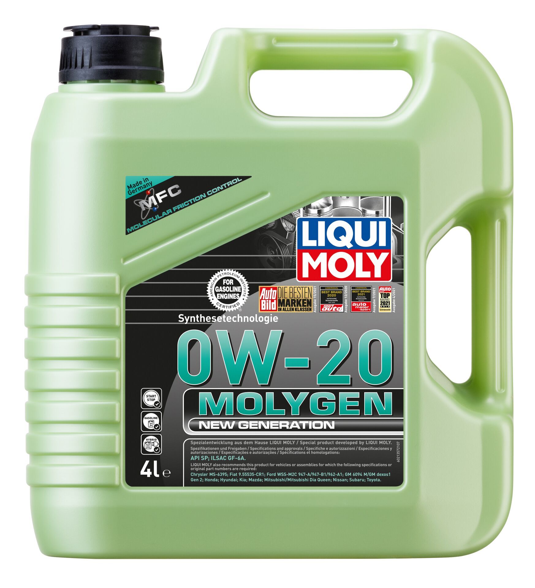 Масло моторное Liqui Moly 0W-20 НС-синтетическое - купить в  интернет-магазине OZON (190394872)