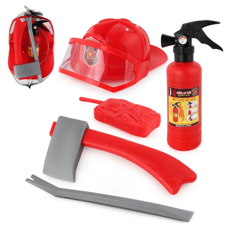 Набор пожарного kn8002s-1a. Инструменты пожарного. Набор пожарного детский. Пожарный инвентарь.