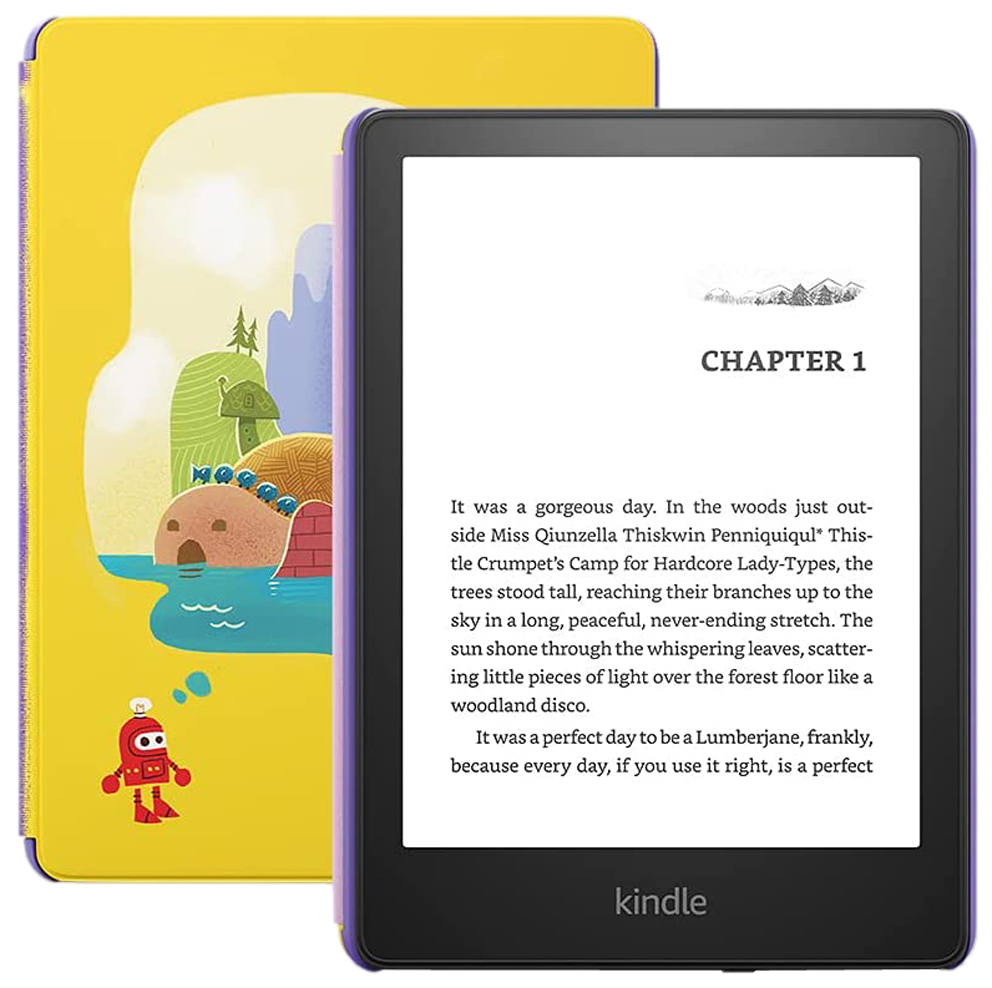 Amazon Kindle 6.8" Электронная книга Amazon Kindle Paperwhite 5 11th gen 6.8" версия Kids, черный, желтый