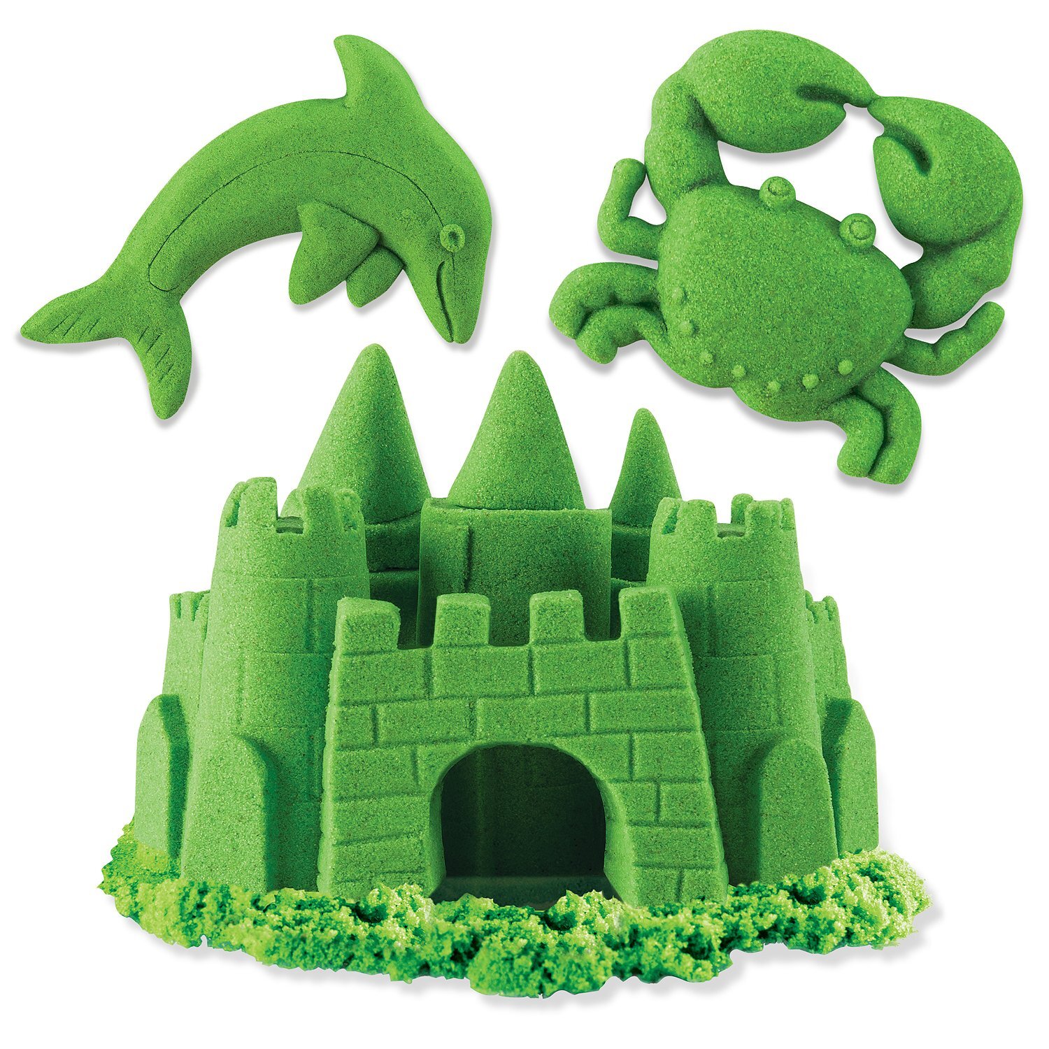 Kinetic Sand Песок кинетический Набор для лепки 227г Green Зеленый 6033332/20080708