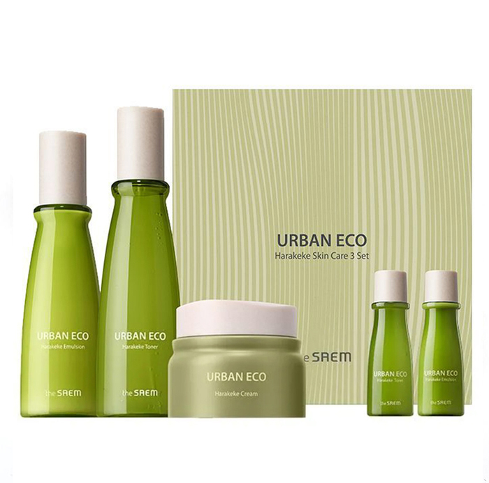 The Saem набор уходовой косметики подарочный с новозеландским льном Urban Eco Harakeke Skin Care 3 Set