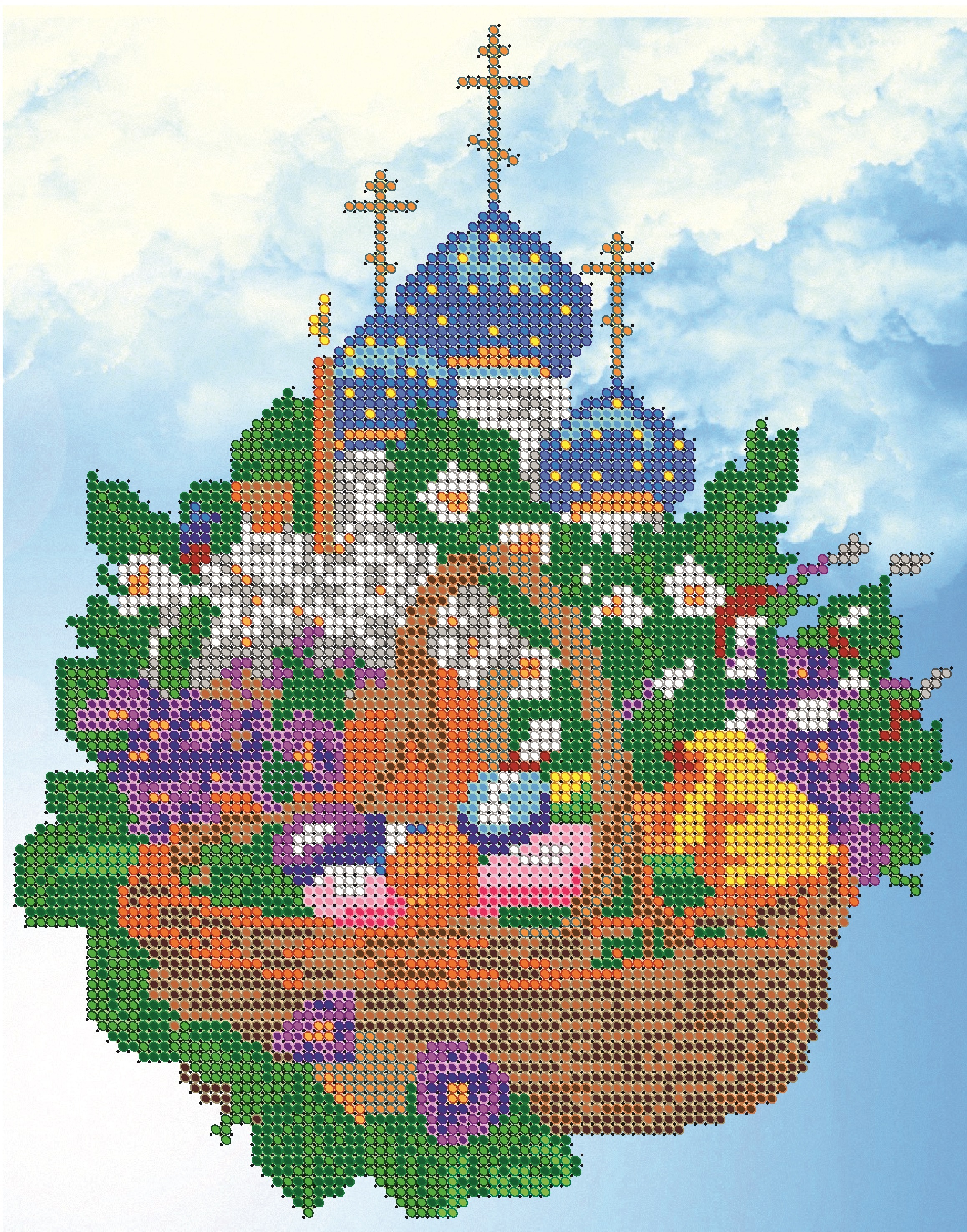 Схемы светлица. Светлица набор для вышивания. Набор для вышивания бисером Светлица. Светлица набор для вышивания бисером Покровский монастырь 30 х 24 см, бисер Чехия. Набор вышивка бисером храм.