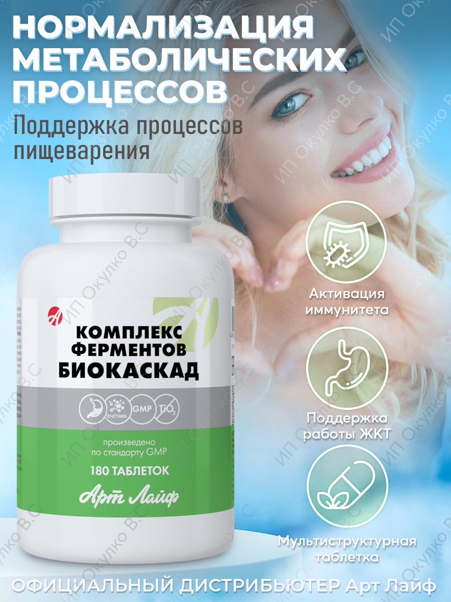комплекс ферментов плюс биокаскад. ферментный комплекс биокаскад. ферменты арт лайф. бад комплекс ферментов биокаскад, 180 табл. комплекс сильных ферментов арт лайф.