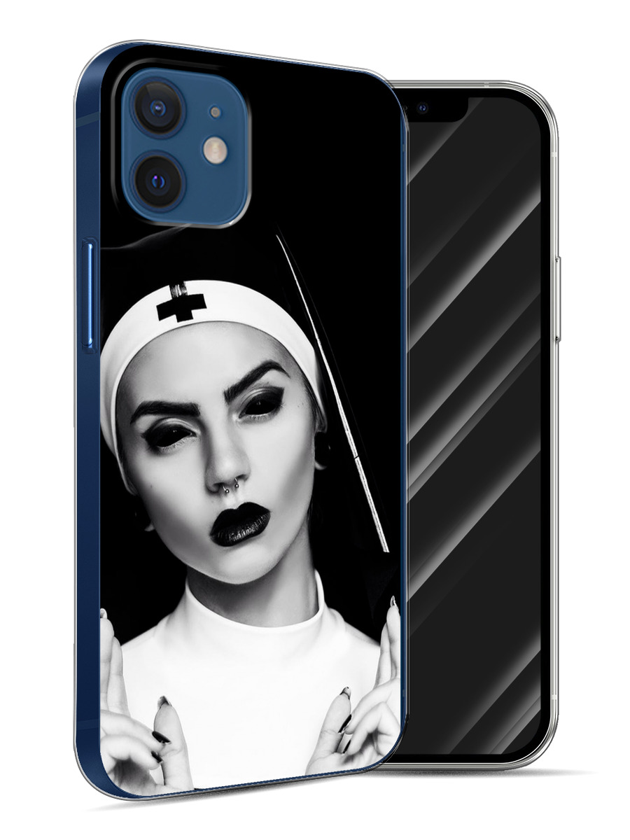 Хитман абсолюшен монашки. Монахиня с крестом. Монашка с бокалом. Монашка с крестиком. Маленькие монахини аниме.