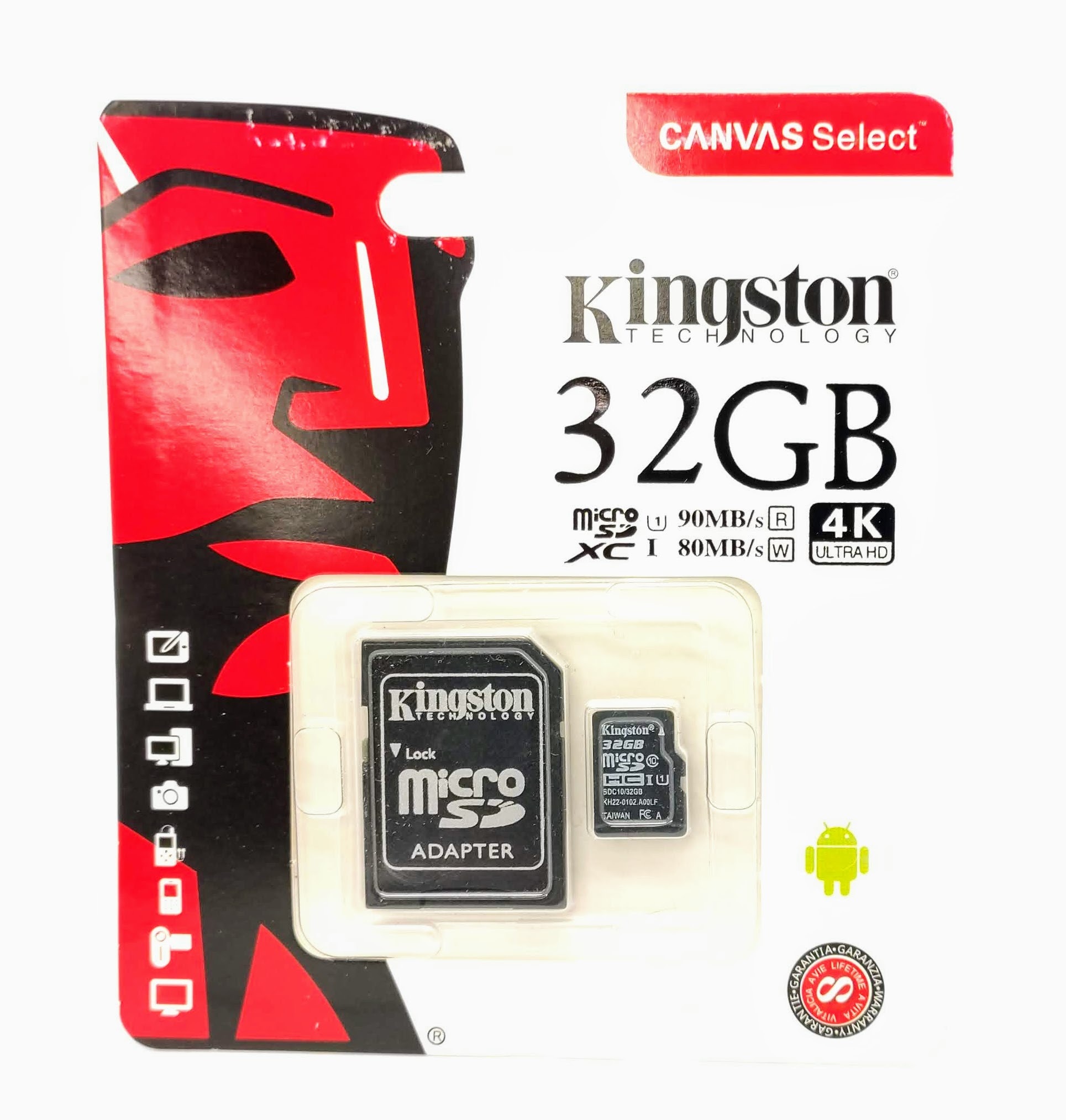 Kingston canvas select 32. Карта памяти Kingston 32gb Micro. Карта памяти Canvas select 64 ГБ.