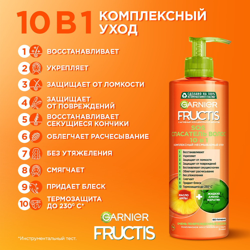 Фруктис кератин сос 10 в 1. Garnier Fructis SOS спасатель волос 10 в 1. Крем для волос Garnier Fructis SOS спасатель волос 10 в 1. Гарньер Фруктис сос спасатель 10 в 1. Фруктис сос спасатель волос крем 10 в 1 несмываемый 400.