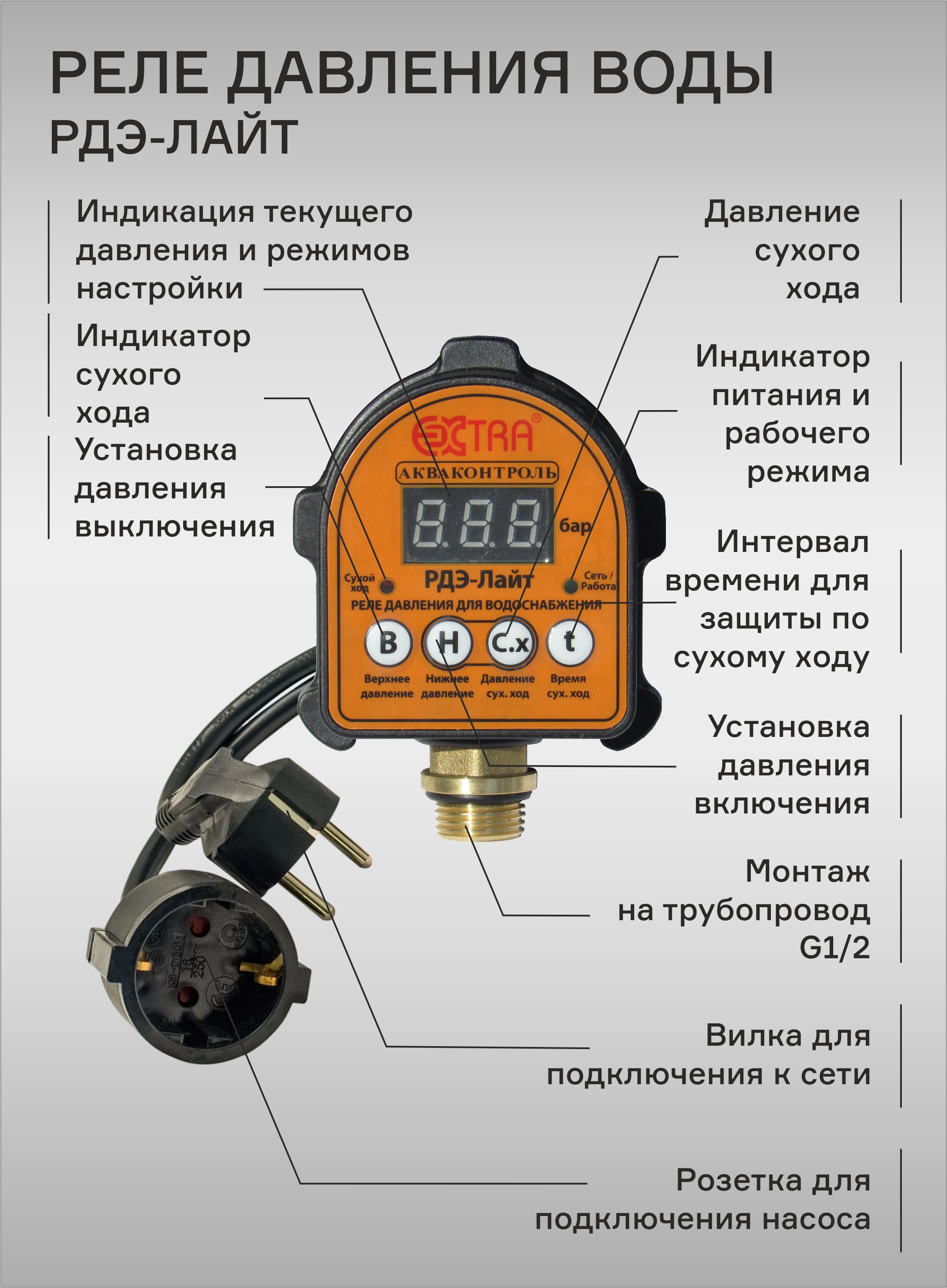 Реле давления электронное купить. Реле давления воды электронное Акваконтроль РДЭ g1/2. Реле давления электронное Extra Акваконтроль РДЭ g1/2 (точность 5 %). Реле давления Extra Акваконтроль РДЭ. Реле давления воды РДЭ 1,5 КВТ, G 1/2, 5% электронное Акваконтроль Extra.