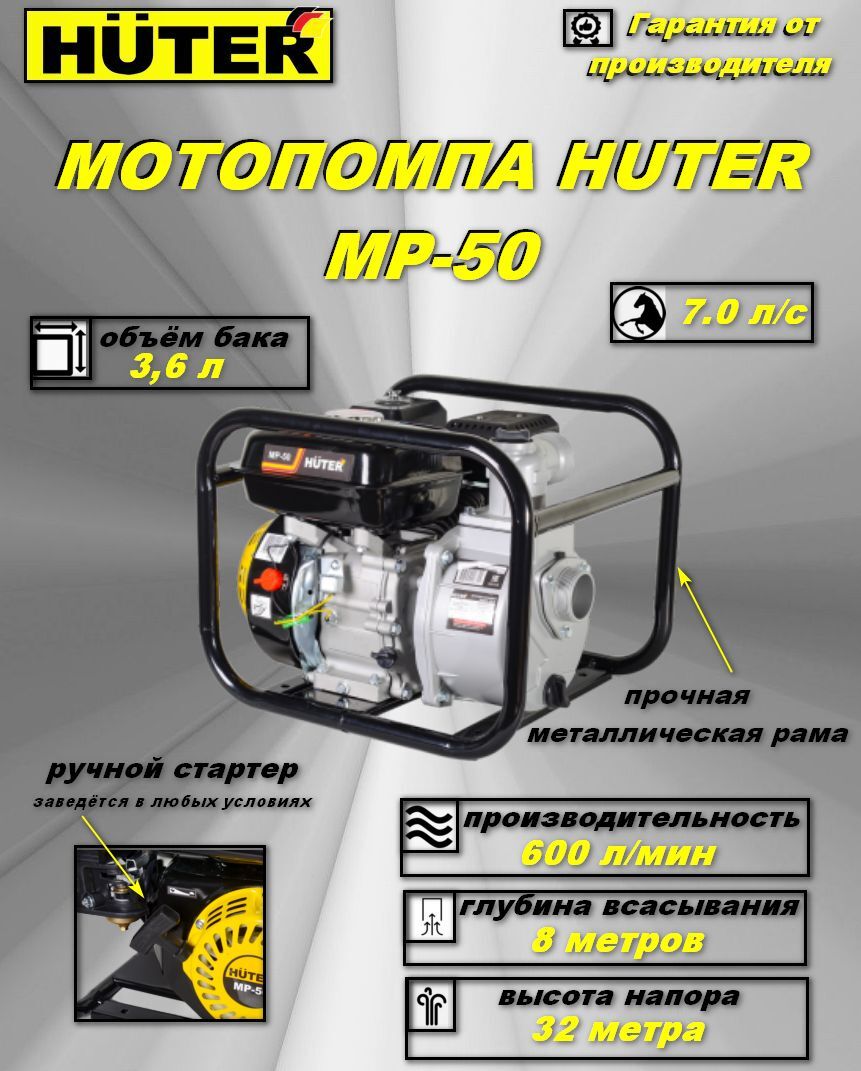 Купить Крыльчатку На Мотопомпу Mp 50 Huter