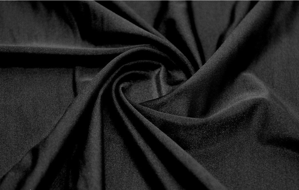 черная ткань. бифлекс матовый. трикотаж бифлекс. бифлекс черный. бифлекс черный блестящий.